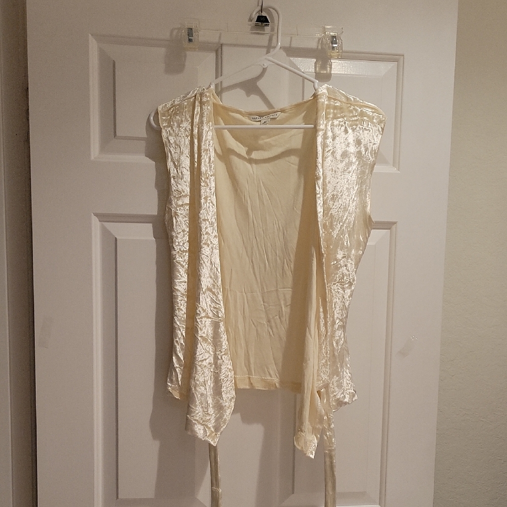 Banana Republic Light Cream Wrap Around Blouse